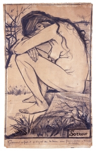 pintura de mujer, por Van Gogh