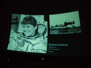 Svetlana Savitskaia, primera mujer en dar un paseo espacial